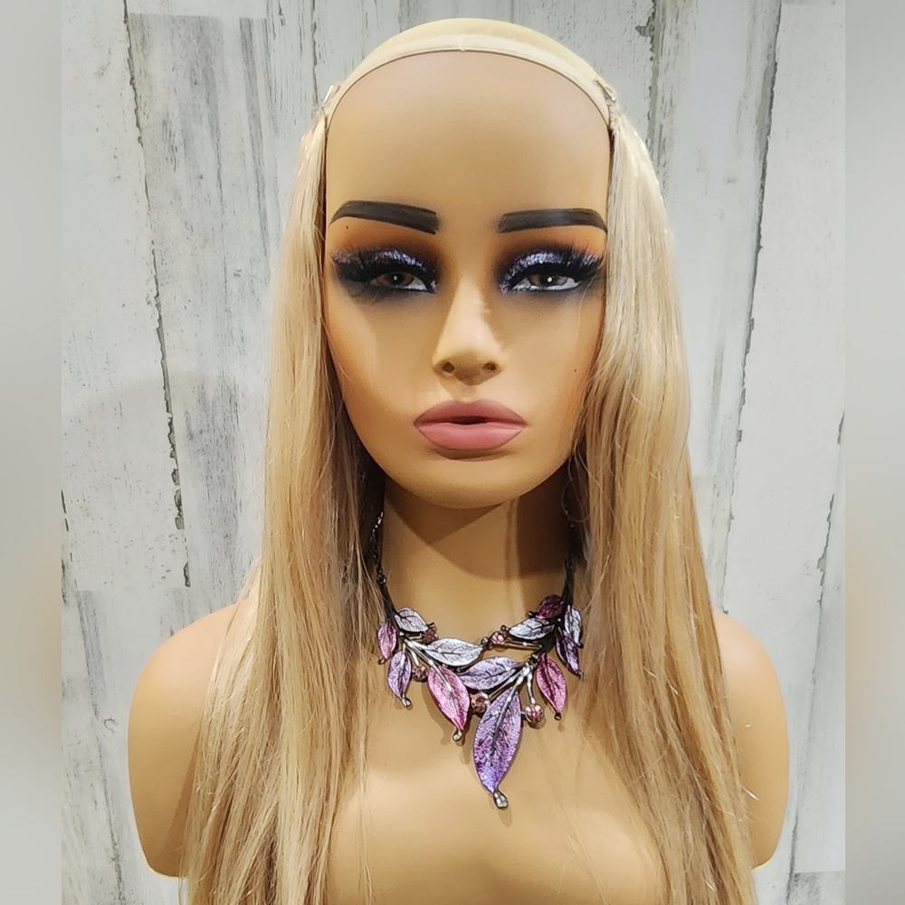 Volume Weft/ Hair Extensions 18" Blonde Piano Highlights #613/#60/#27